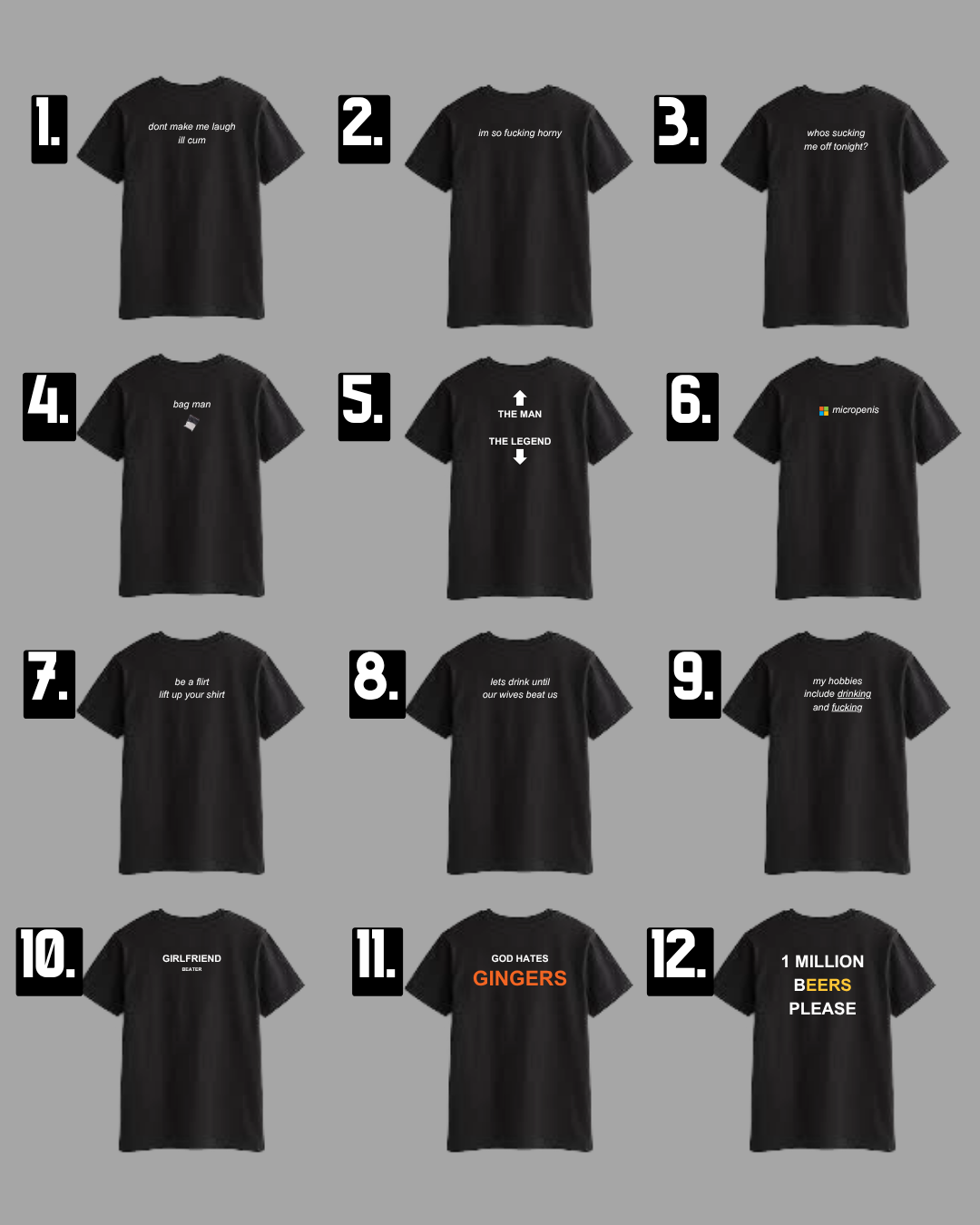 Funny T-Shirts - Rude Offensive Naughty Novelty Meme Printed Unisex Tees Tops Shirt for Nights Out Stags or Parties Quirky Charm Gift for Meme Enthusiasts