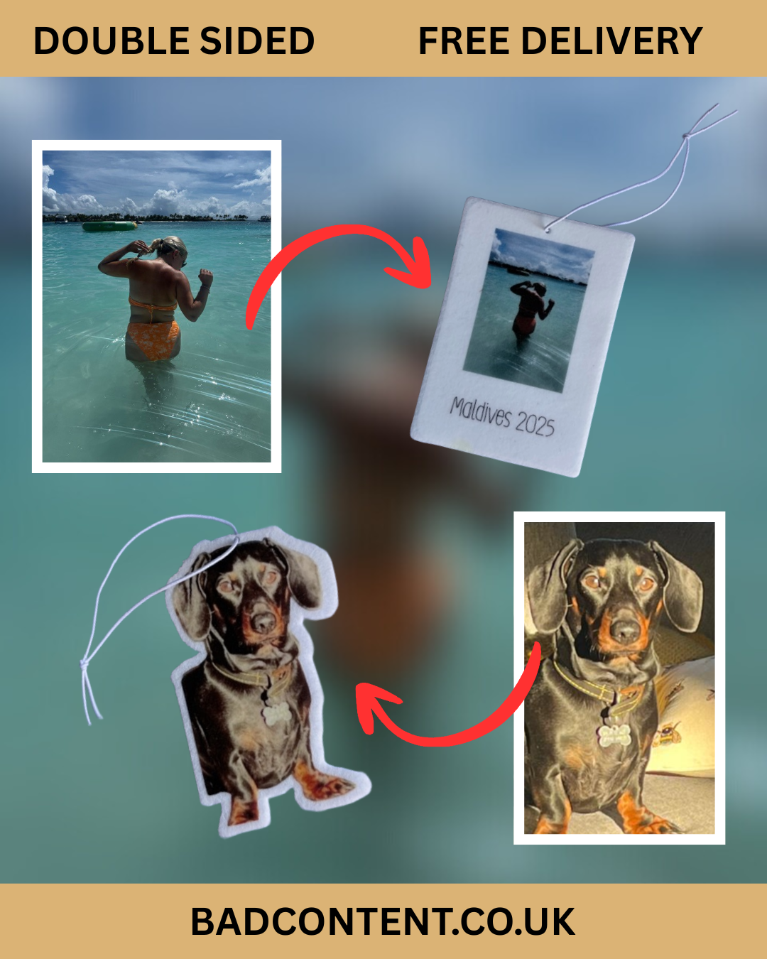 🚗 Customised Car Air Fresheners - Novelty Hanging Smelly for Vehicle Interior Decor