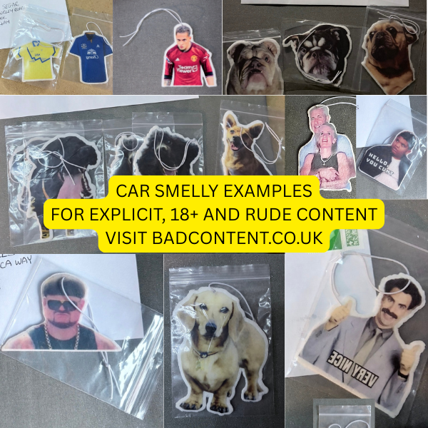 🚗 Football Car Air Fresheners - Funny Meme Funny Rude Offensive Quirky Secret Santa Silly Stupid Gift Present Smelly Double Sided Free Hanging
