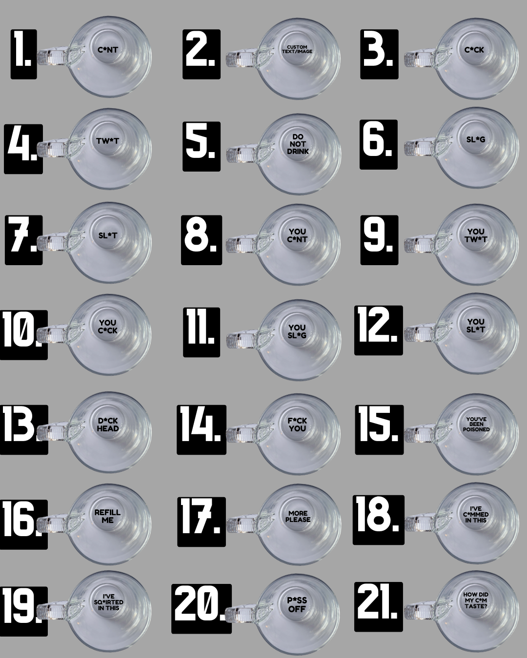 ☕️ Secret Santa Funny Mugs - Rude Offensive 18+ Naughty Office Coffee Tea Latte Glass Tumbler Present Stocking Filler Meme Quirky Text Gift