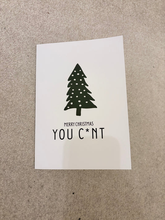 Funny Greeting Cards - Christmas Birthday Rude Offensive 18+ Naughty Office Present Stocking Filler Meme Quirky Text Gift Customisable Personalised Card Envelope