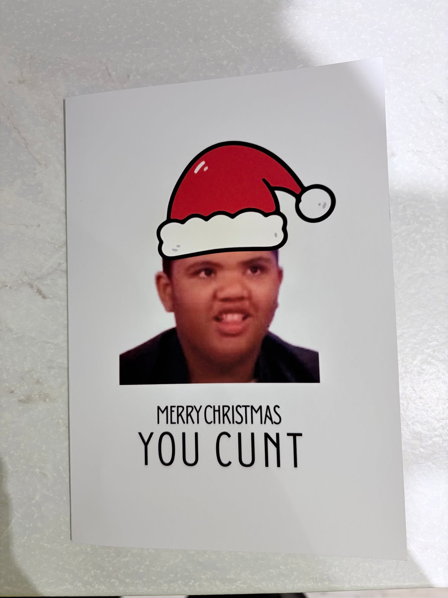 Rude Greeting Cards - Christmas Birthday Funny Offensive 18+ Naughty Office Present Stocking Filler Meme Quirky Text Gift Customisable Personalised Card Envelope