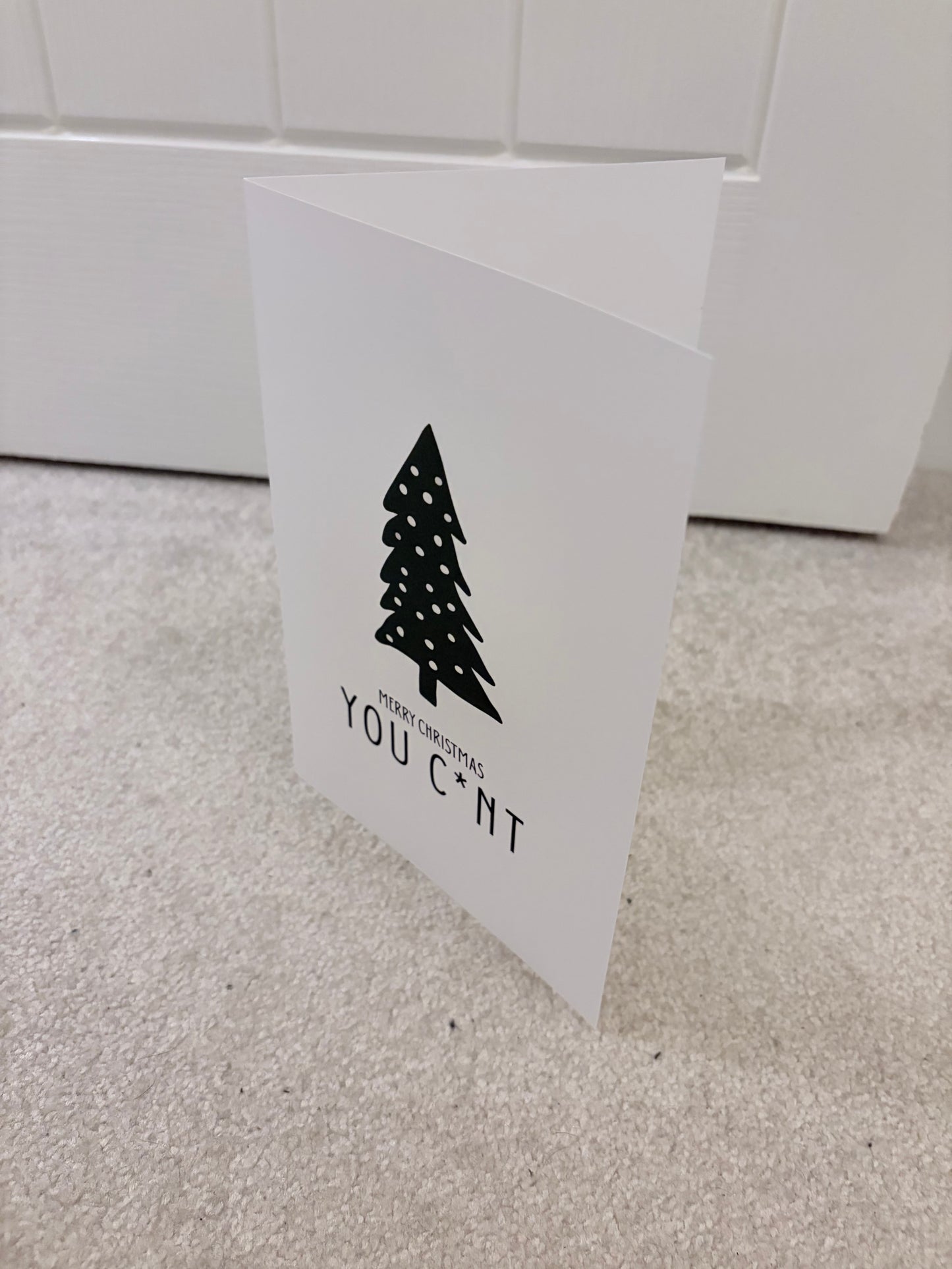 Funny Greeting Cards - Christmas Birthday Rude Offensive 18+ Naughty Office Present Stocking Filler Meme Quirky Text Gift Customisable Personalised Card Envelope