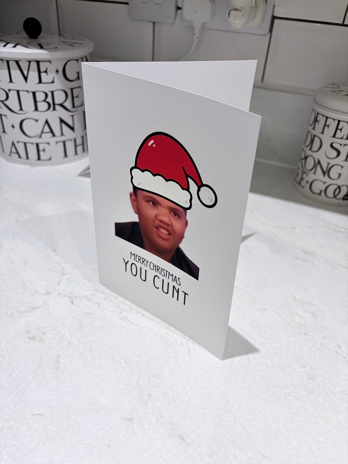 Rude Greeting Cards - Christmas Birthday Funny Offensive 18+ Naughty Office Present Stocking Filler Meme Quirky Text Gift Customisable Personalised Card Envelope