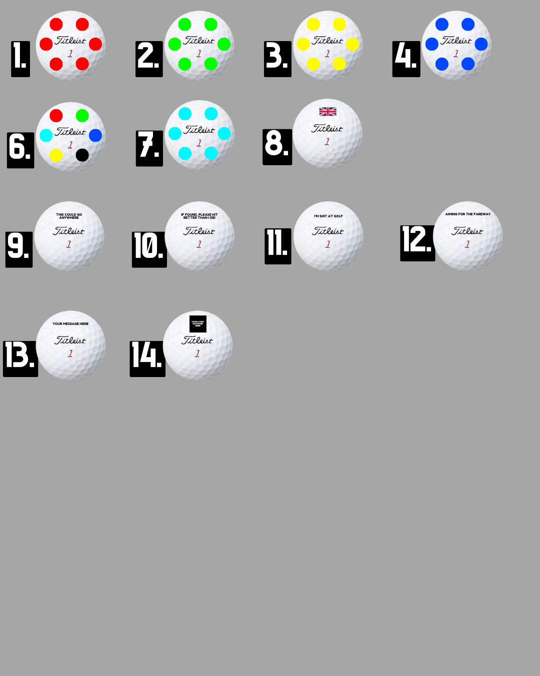 ⛳️ Personalised Golf Balls - Vinyl Stickers Funny Meme Funny Rude Offensive Quirky Secret Santa Silly Stupid Gift Present Novelty Printed Logo