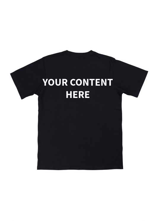 Personalised T-Shirts - Upload Your Own Image Or Text To Be Printed Onto Our Tops Customised Novelty Usage Tops