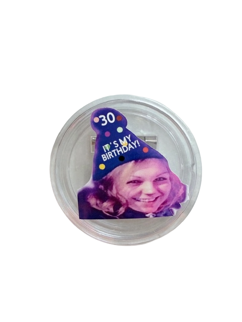 📍 Personalised Badges x5 - Funny Rude Birthday Nights Out Party Secret Santa Quirky Silly Customised Naughty Pin Adult Stag Do Hen Night Gifts